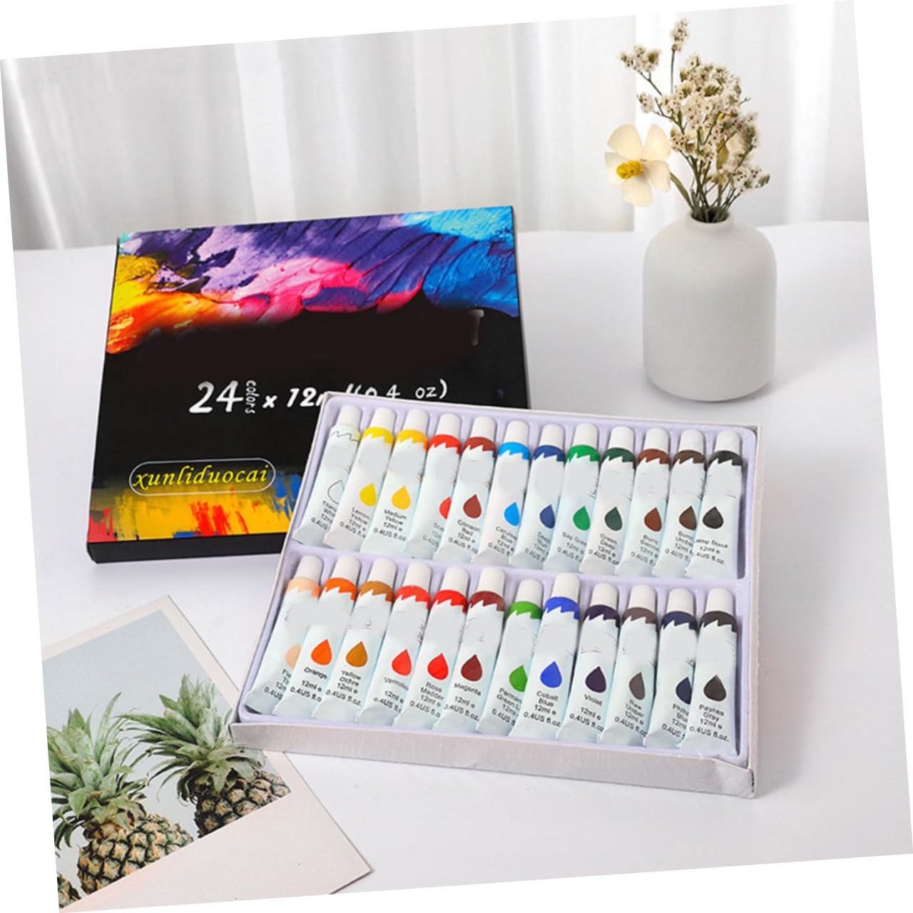 BESTonZON 1 Set Colori Acrilici Forniture D'arte Per Pittori Vernice Per Tela Vernice Colorata Dell'artista Pigmento Da Disegno Su Carta Pigmento Artigianale Su Tela Artisti Propilene