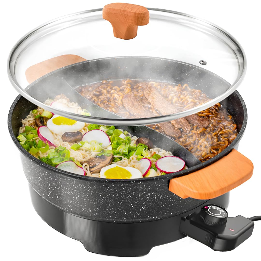 ANGORA BRANDS 8L Divided Electric Hot Pot Cooker - hot pots | Mubboo