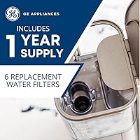 Vista 4 de GE Appliances Replacement Carbon Coffee Filter Cartridges, 6-pack, UNIV1CFLTR6PK