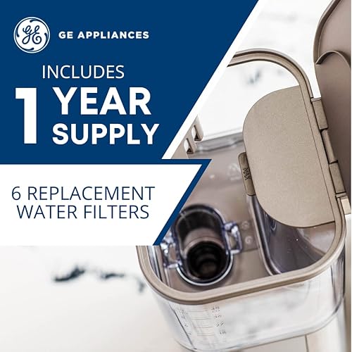 Miniatura 4 de Filtros universales de café de carbón activado de GE Appliances  Elimina el cloro el calcio y otras impurezas del agua  Ajuste universal  Paquete de