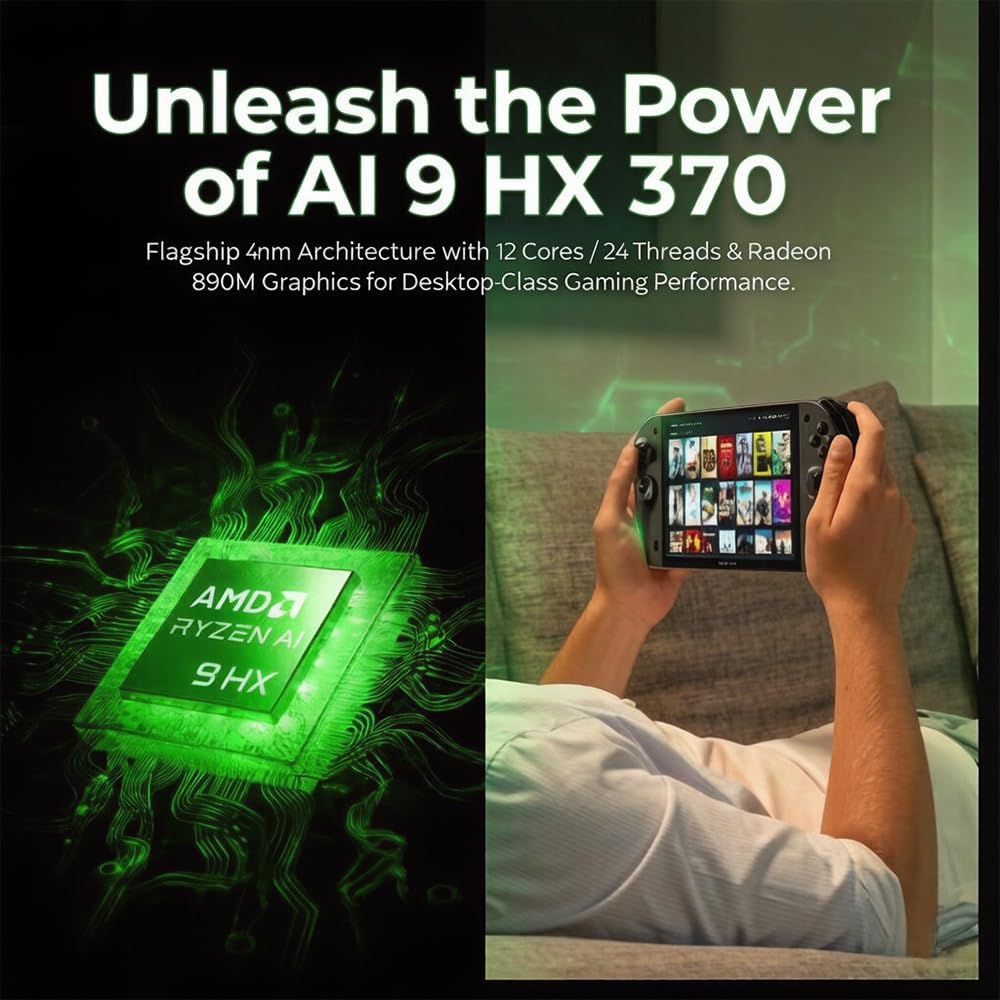 Amazon.com: AOKZOE A1 X Gaming Handheld, Ryzen AI 9 HX 370, 8