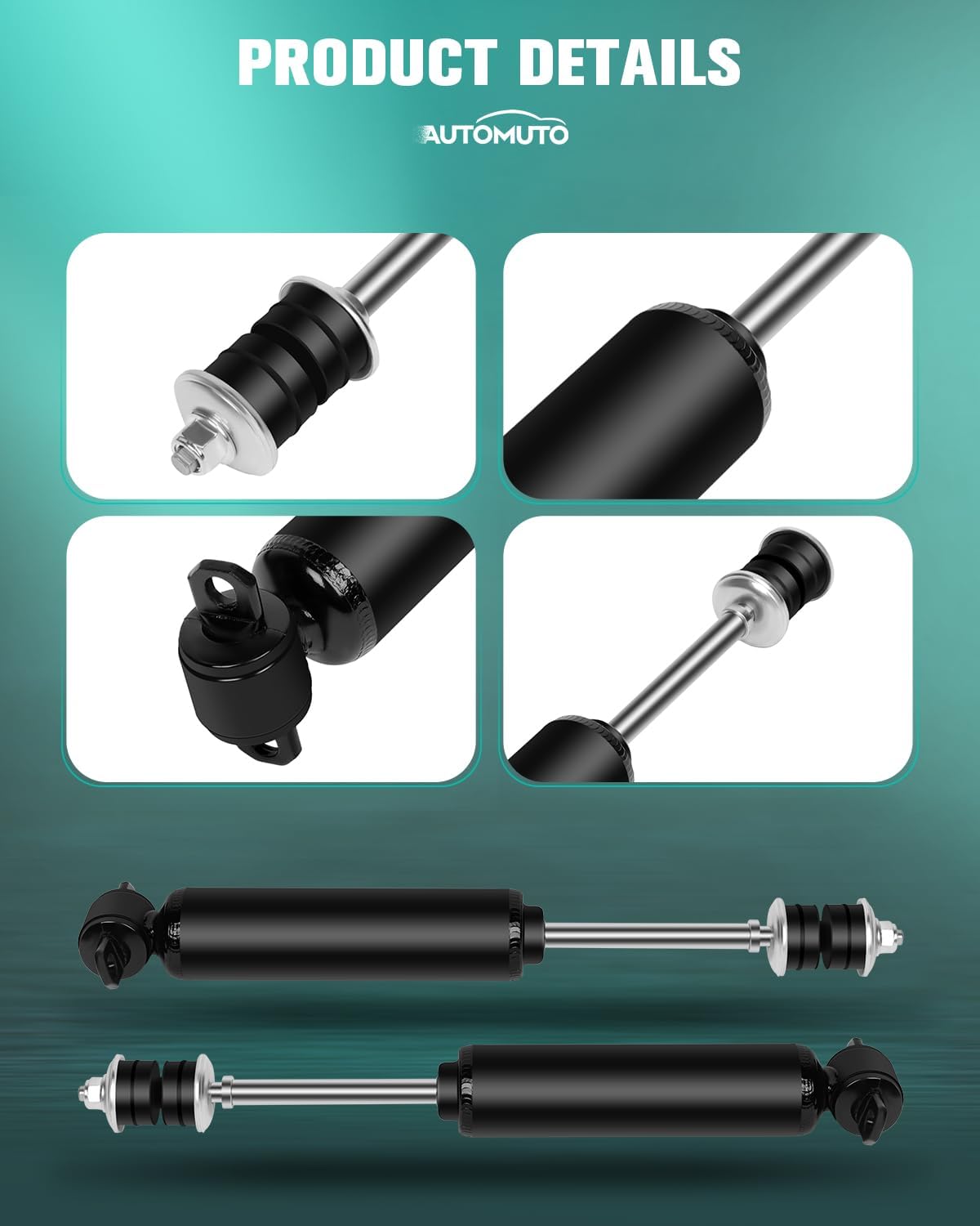 AUTOMUTO 2 Pcs Struts Shock Absorbers Compatible with 1994-2005 for Chevy for Blazer,1994-2004 for Chevy S10,1994-2004 for GMC Sonoma,1997-2000 for Isuzu for Hombre with 344040 Auto Shocks - Front