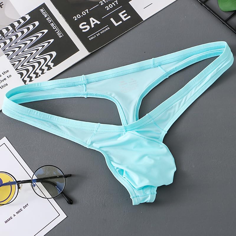 Mens soft T-Back Thongs Sexy Low Rise G-String Briefs Bulge Pouch Bikini Underwear4
