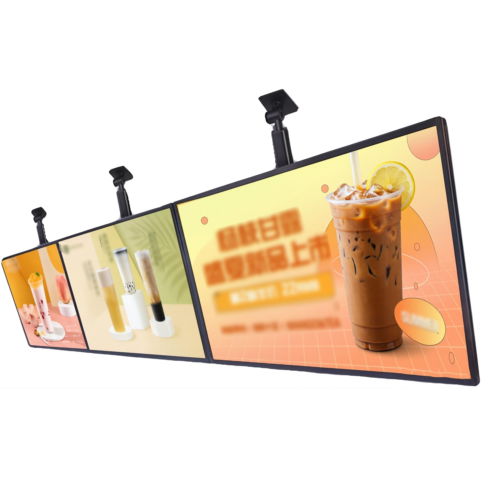 Pantalla LED para publicidad publicitaria, pantalla de publicidad electrónica | Tablero electrónico de menú, caja de luz para restaurante, cafetería, tiendas