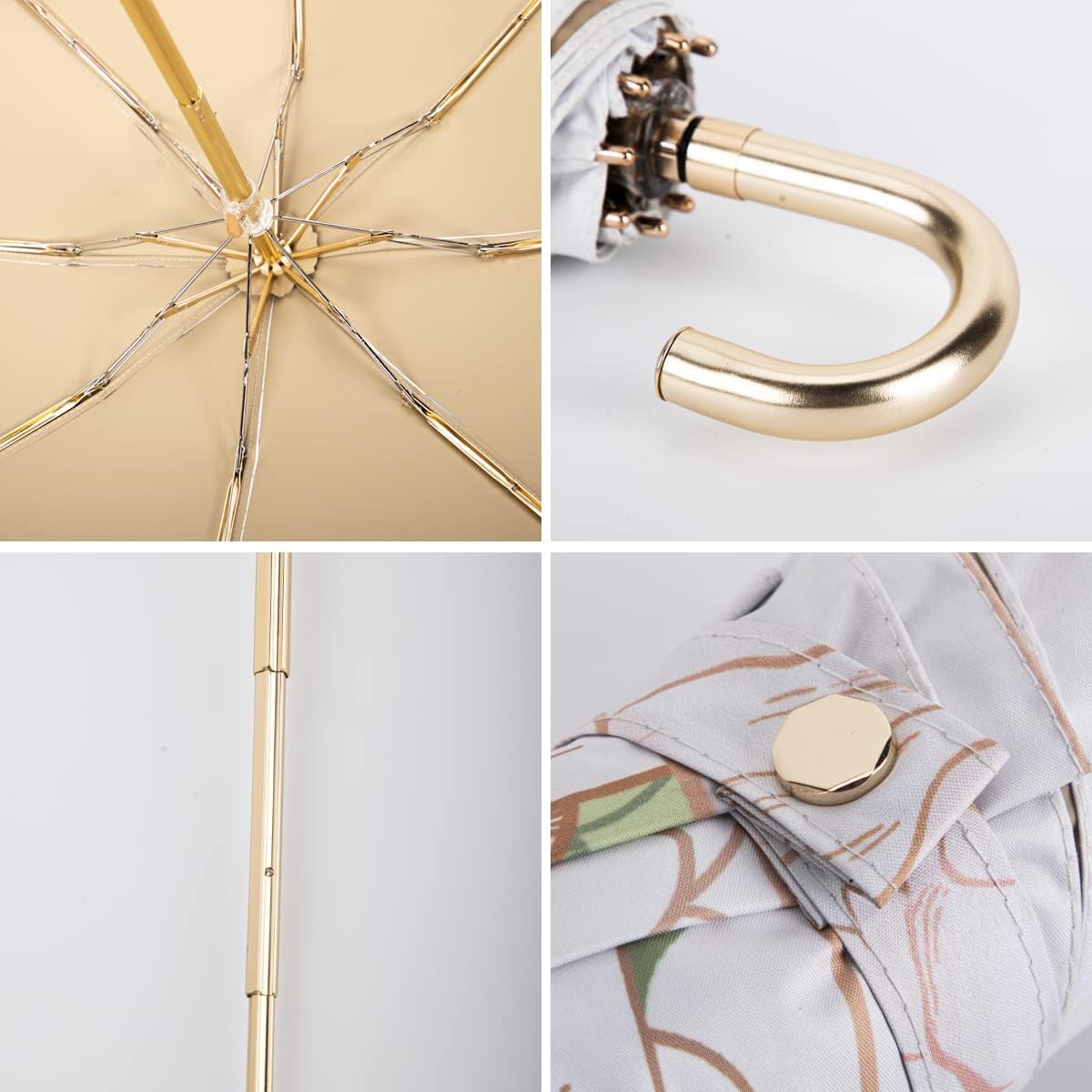 Miniatura 6 de ESUFEIR Sun Umbrella UV Protection-Small Travel Umbrella Compact Windproof for Sun and Rain-Backpack,Car,Purse-Mini Lightweight Portable Parasol UV