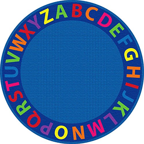 ECR4Kids ELR-FE909-27A Educational Rug, 6' Round, Multi