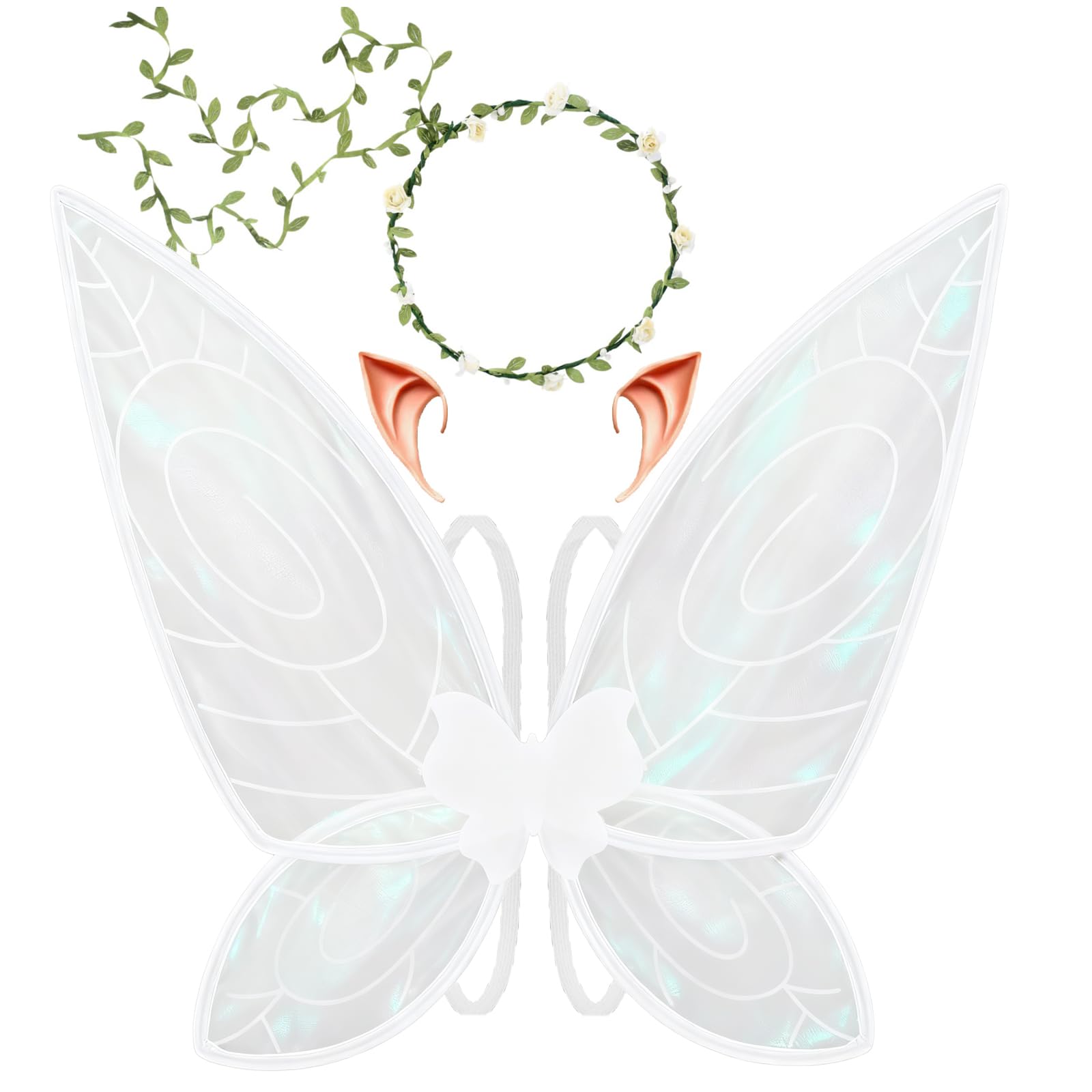 LOHZAQ Fairy Wings for Women Girls,Sparkling Butterfly Wings for Adults Fairy Costume Party Favor Halloween Cosplay Dress Up