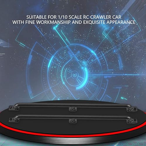 Miniatura 3 de Accesorio de actualización de metal a control remoto, barandilla de metal izquierdaderecha para automóvil de oruga RC a escala 110, pasamanos