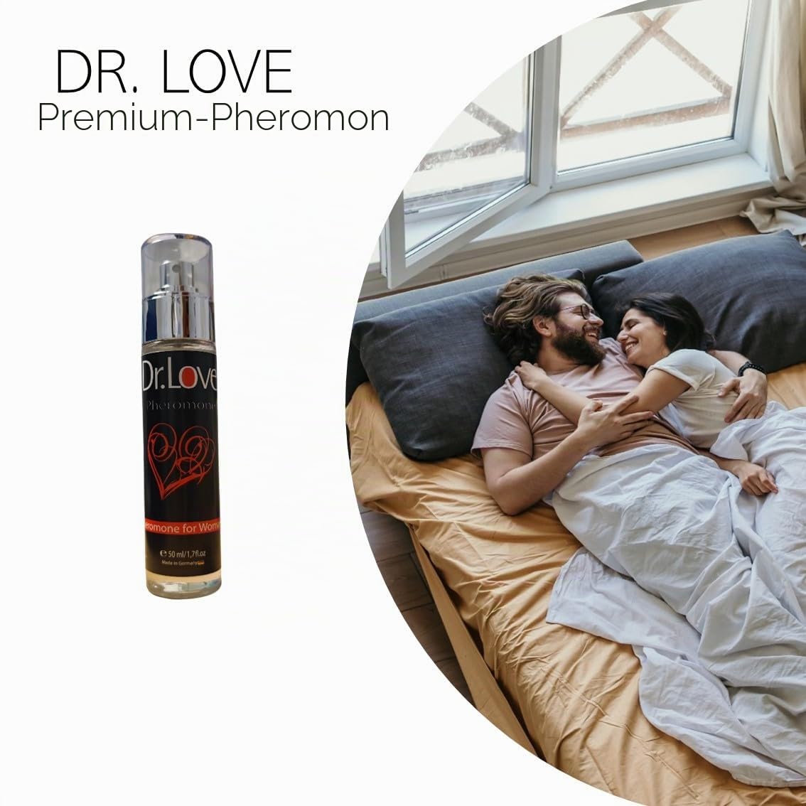 Dr.Love® Luxus Pheromone-Parfüm | 50ml | Für Frauen | als Basis zur Kombination mit Lieblingsparfüm | Perfekt für romantische Dates | Made in Germany