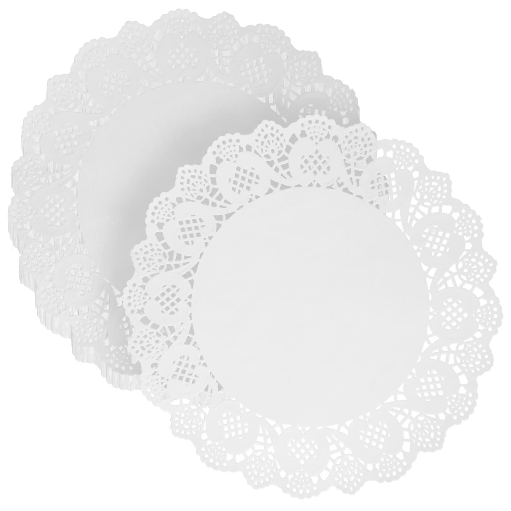 CIYODO 100 Pcs Round Paper Doilies Lace Paper Doilies for Baking Non-slip Mat for Cakes Biscuits Cookies