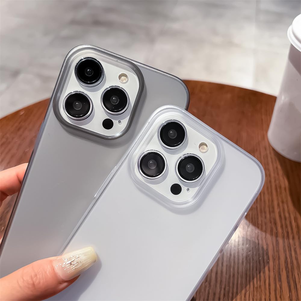 Amazon.co.jp: 超薄型マット半透明電話ケース iPhone 14 Plus 13 12