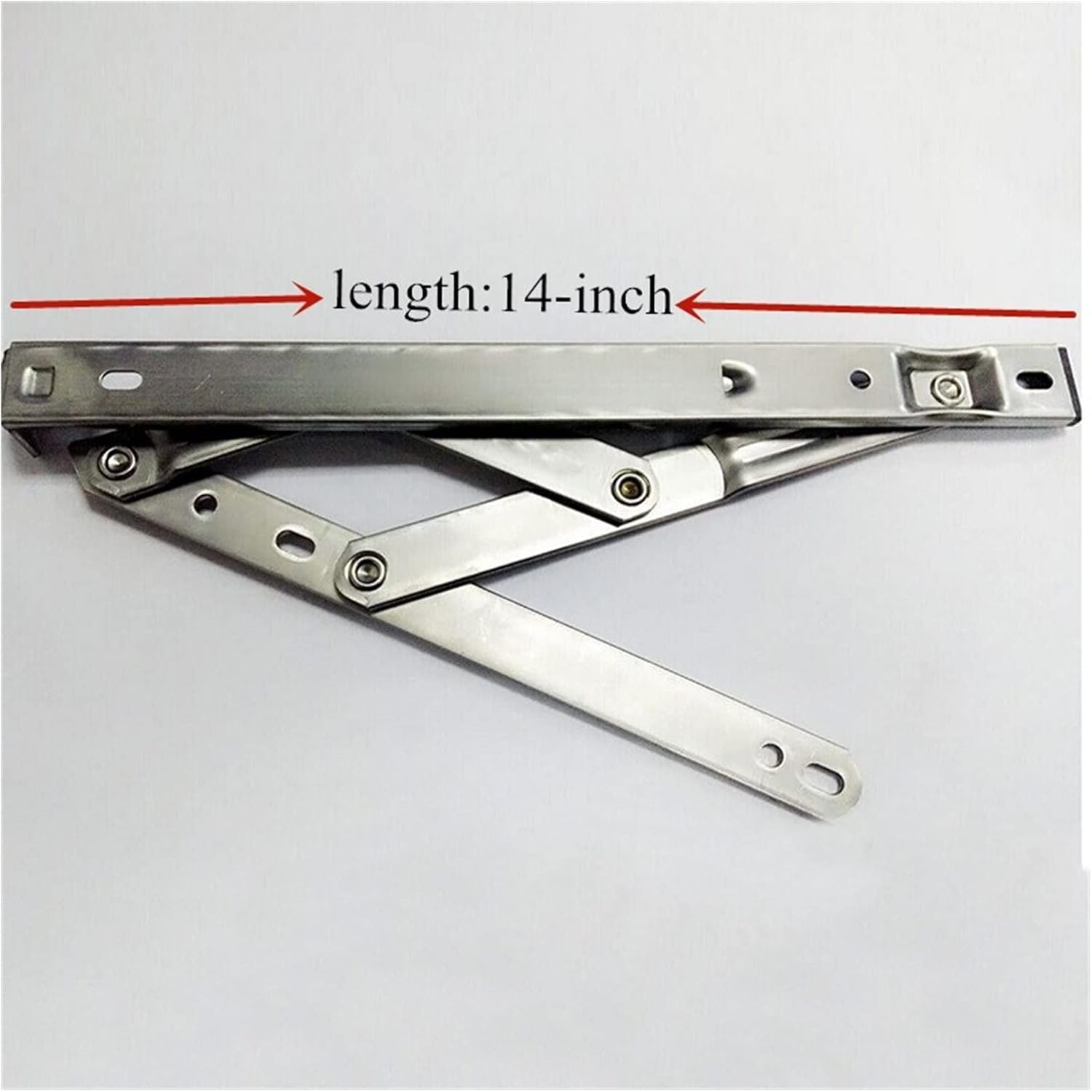 LESANGBAIHUODIAN 10/16 Inch Fit for Window Wind Stopper Telescopic Hinge Casement Support Sliding Strut Bracket Windproof Hardware Wind Brace Accessories (Color : 1pcs 14-inch)