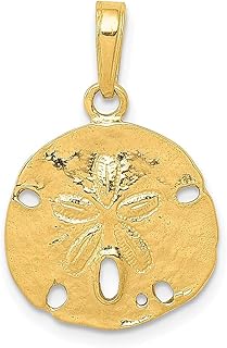 Colar de ouro amarelo 10 k com pingente de estrela-do-mar estrela do mar pingente colar com pingente de concha à beira-mar joias finas para mulheres presentes para ela, Ouro amarelo