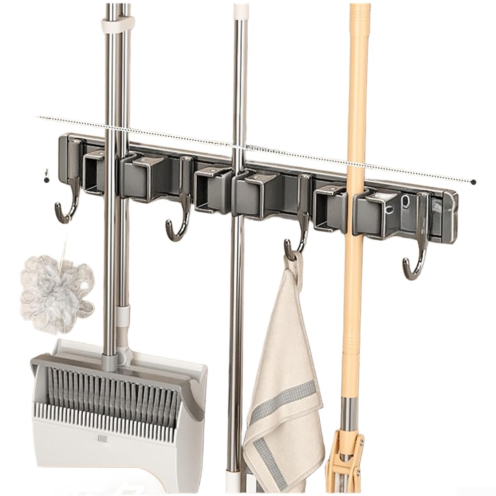 Organizador Fregona Aluminio Humedad Cocina Organizador Fregona(four)