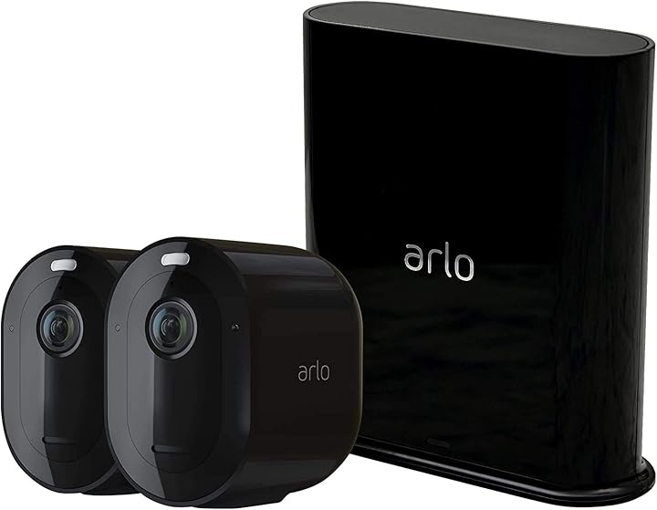 Videosorveglianza wi-fi 2 telecamere 2k hdr faro e sirena integrati visione notturna a colori audio arlo pro3 VMS4240B