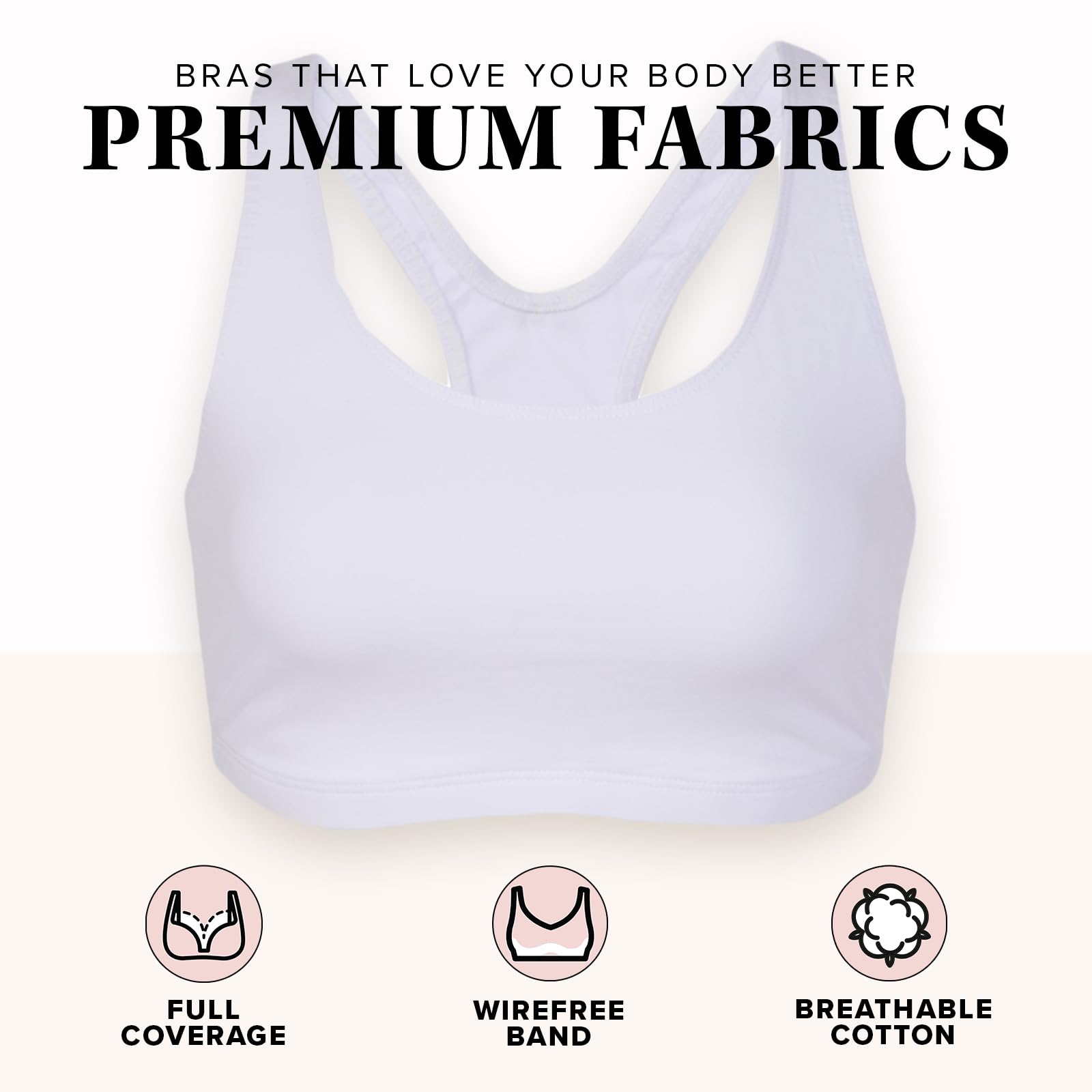 Leading Lady The Serena - Wirefree Sport Full Figure Bra
