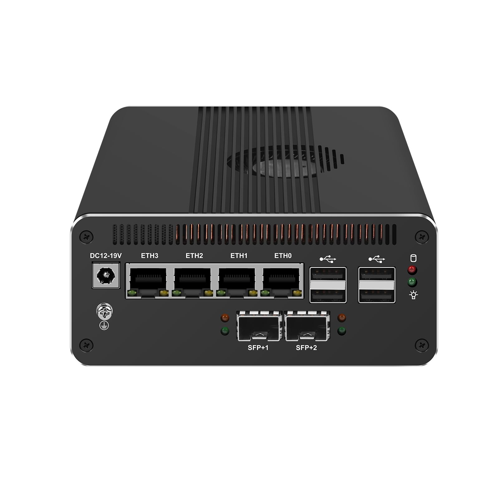 10GbE Micro Firewall Appliance, Mini PC, PFSense, Mikrotik, OPNsense, VPN, Router PC, Ultra 7 155H, RJ69, 4 x 2.5GbE LAN, 2 x SFP+, Type-C, TF, DP, HDMI, 0 RAM, 0 Storage, Barebone No System