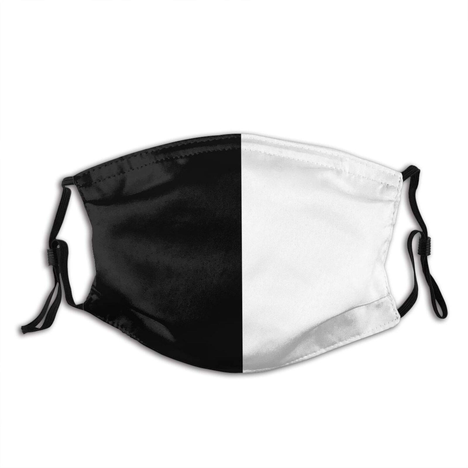Black And White Pattern Face Mask Unisex Balaclava Washable Reusable Cloth Fashion Scarf