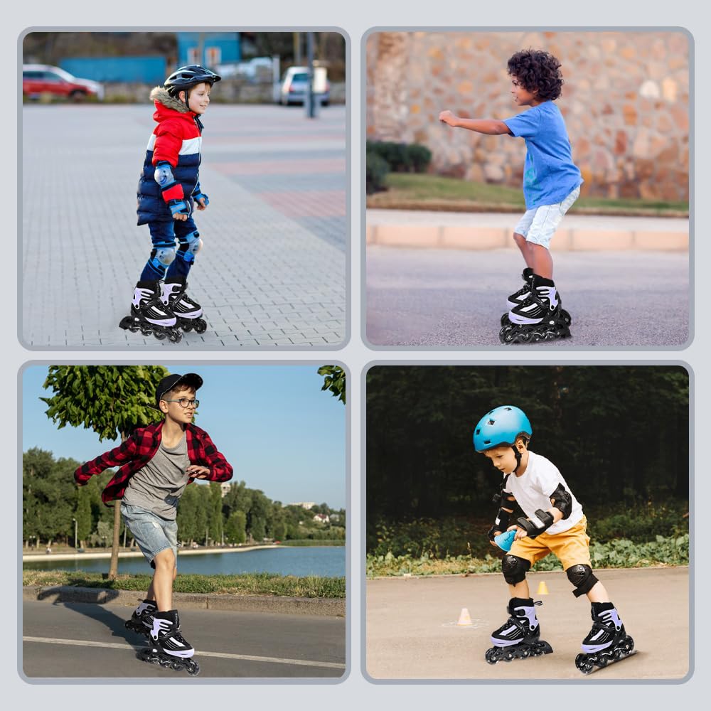 Patines en línea para niños niñas Ajustables