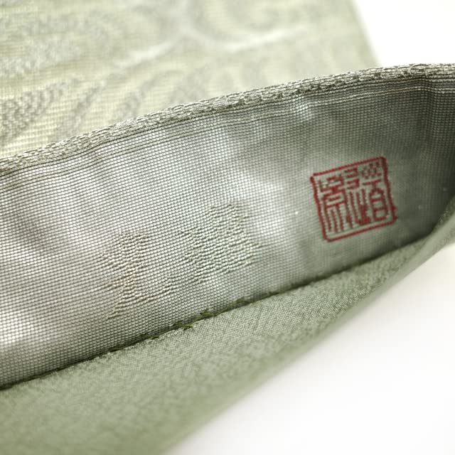 Amazon.co.jp: 袋帯 京都 西陣 松尾光琳 金銀箔糸 銀糸 琳派流水文様  