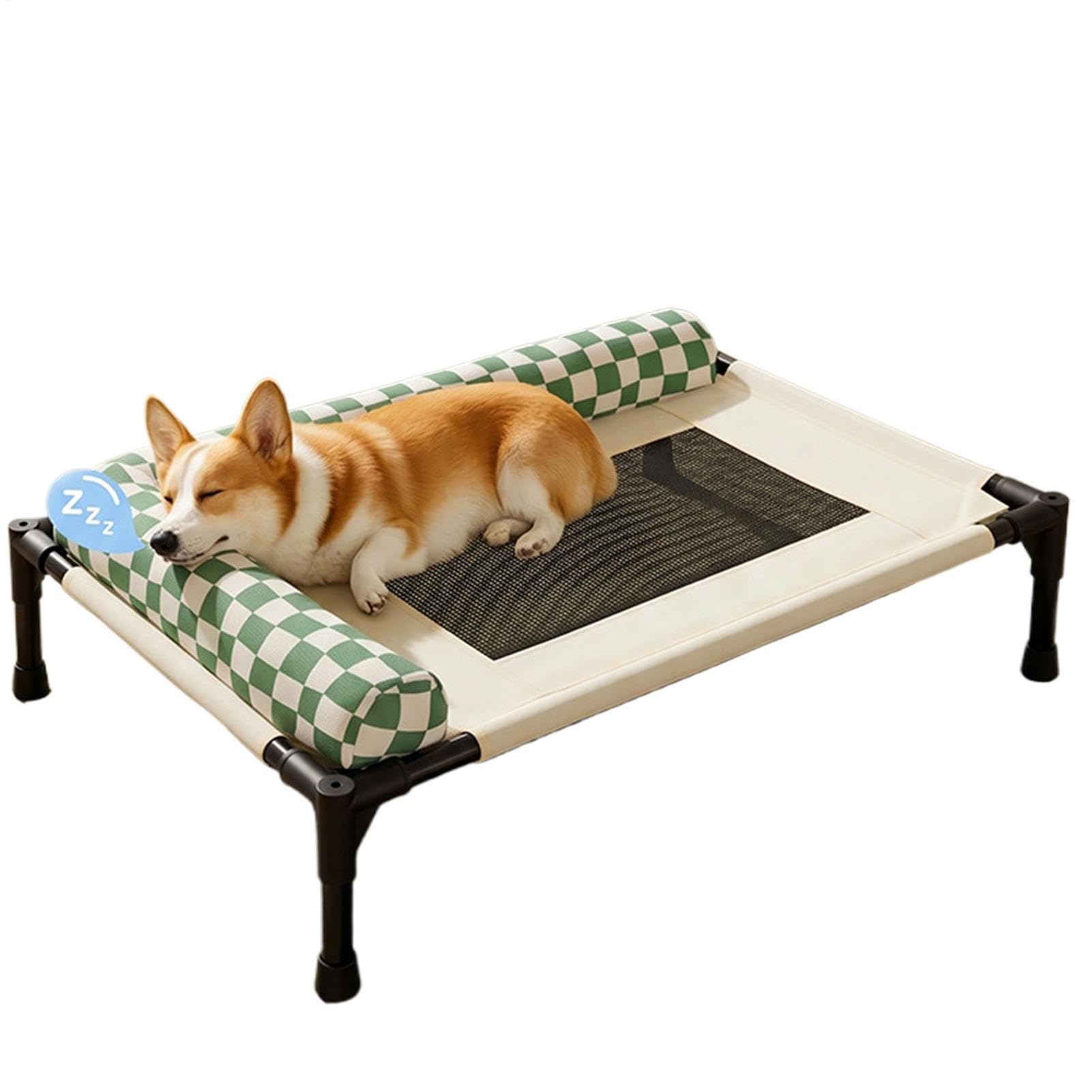 Genérico Cama Exterior Perros,Elevada Transpirable Y Lavable - Cama para Perros de Exterior Antideslizante - para Cachorros, Gatos, Patio, Césped, Playa, Camping, Hogar, Suelo, Verano