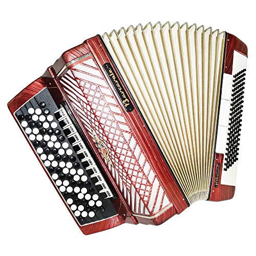 Close to New! 5 Row Barcarole Professional German Button Accordion, Bayan, 1390, New