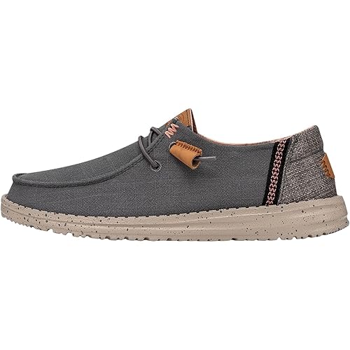Hey Dude Women's Wendy Washed Canvas | Women’s Shoes | Women’s Lace Up Loafers | Comfortable & Light-Weight