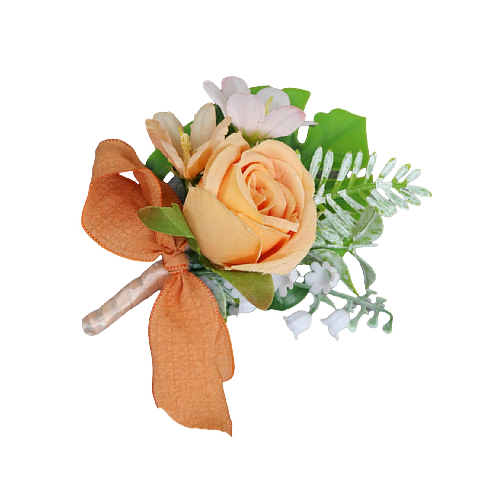 HDOYTXXM Charm Bridal Corsage Chest Flower Groomsmen Boutonniere Artificial Silk Corsage Wedding and Formal Event Supply Artificial Silk