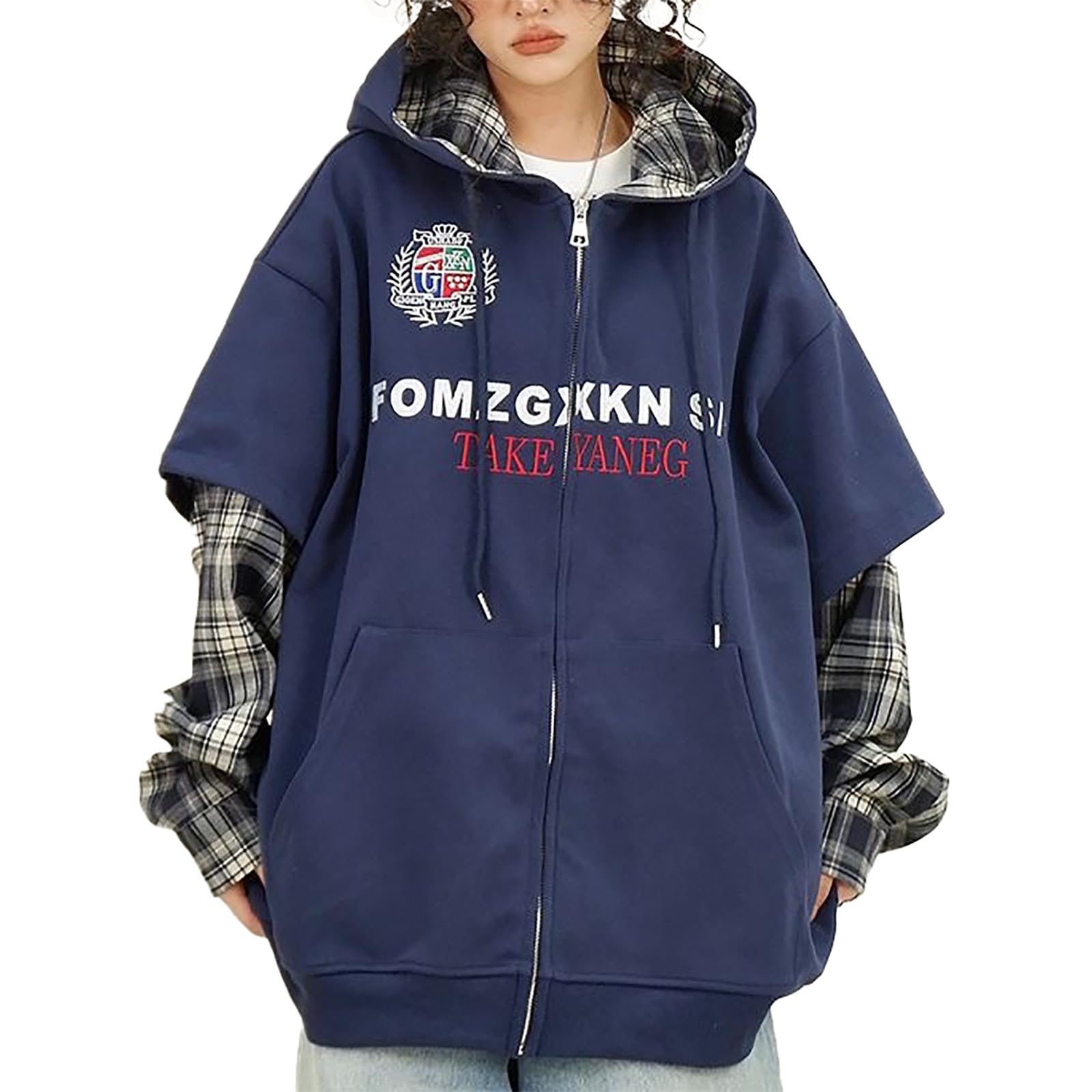 バーバリーブルーレーベル ノバチェック柄パーカー フード付き ジップアップ 黒系 バーバリーブルーレーベル ジップアップ パーカー 総柄 ノバチェック