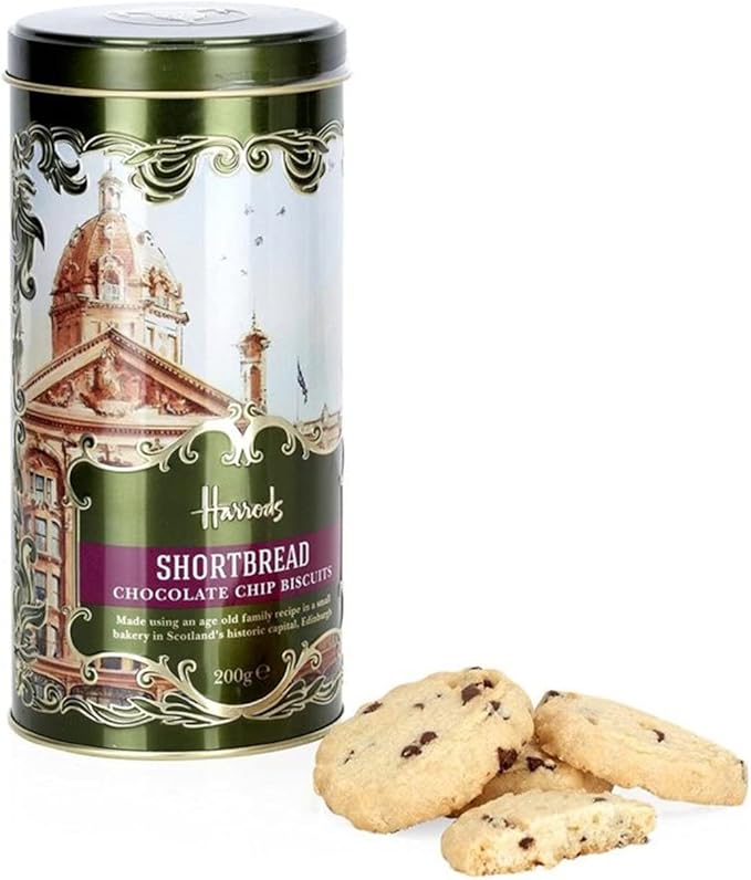 Harrods AllButter Chocolate Chip Shortbread Biscuits, 0.2 kg Amazon