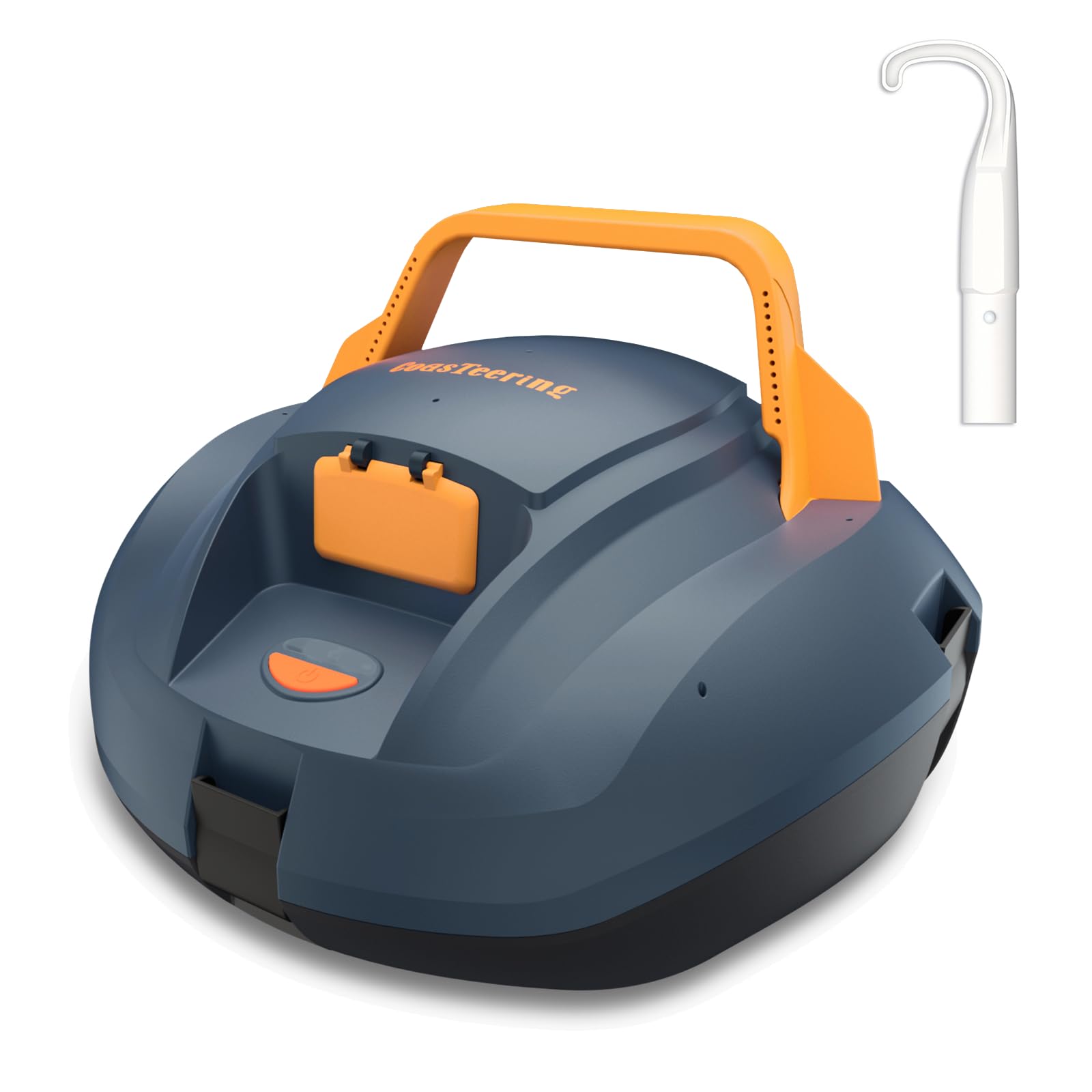 Aspirapolvere robotico senza fili per piscina fuori terra con gancio, autonomia di 120 minuti, pulitore automatico per piscina a doppio motore con filtro fine, parcheggio, ideale per