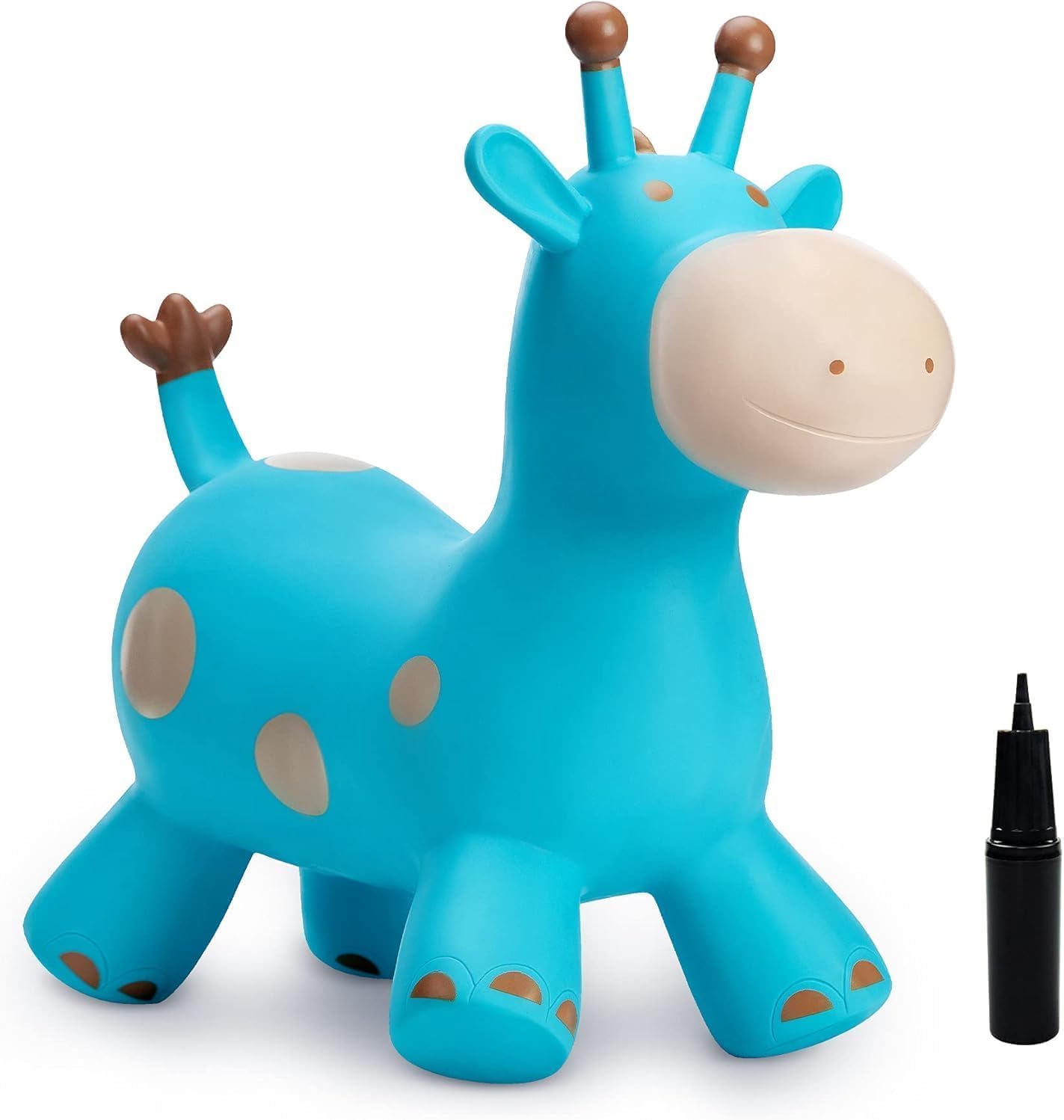 U&C Plant Animal Saltarín Caballo con Bomba Saltador niños Animal de Salto Saltar para niños de 1 a 6 años Bouncy Animal para Bebes & niño pequeño Sin BPA,Dinosaurio — view 16