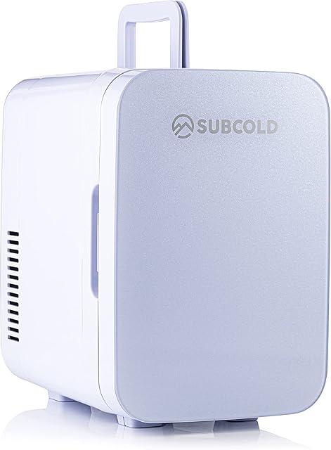 Subcold Ultra 6 Mini Fridge Cooler & Warmer | 3rd Gen | 6L capacity | Compact, Portable and Quiet | AC+USB Power Compatibility (White)