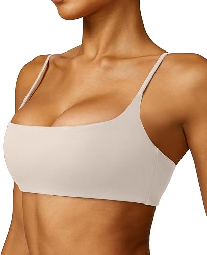 Women's Sports Bra Low Impact Lightweight Casual Workouts Bralette Removable Yoga Bra Thin Straps Sexy Bra Everyday Bras