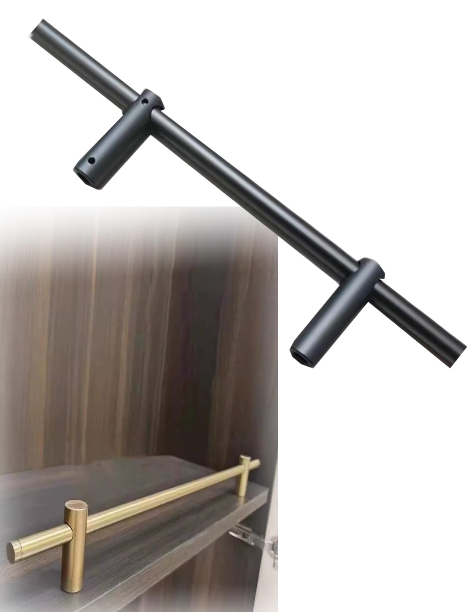 NIUSABOU Aluminum Shelf Guard, Aluminum Alloy Furniture Guard Rail, Multicolor, 15.8-59.1 Inches(L 800mm/31.5")