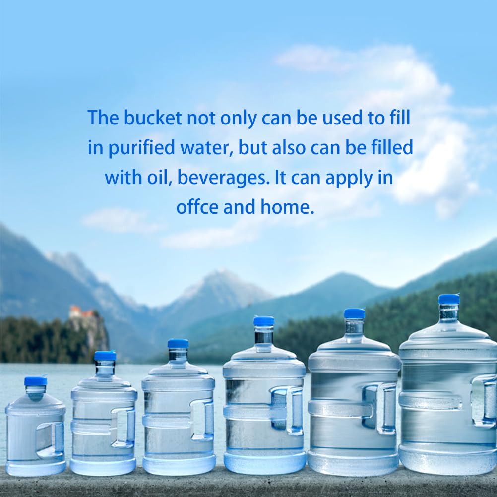FAVOMOTO 15 Litre Water Bottle Mineral Water Bottle Portable Bucket with Handle, Wasser 15L Trinkwasser 15 Liter Kanister Stilles Wasser 15L Wasser Mineralwasser 15L Wasserflaschen Spender
