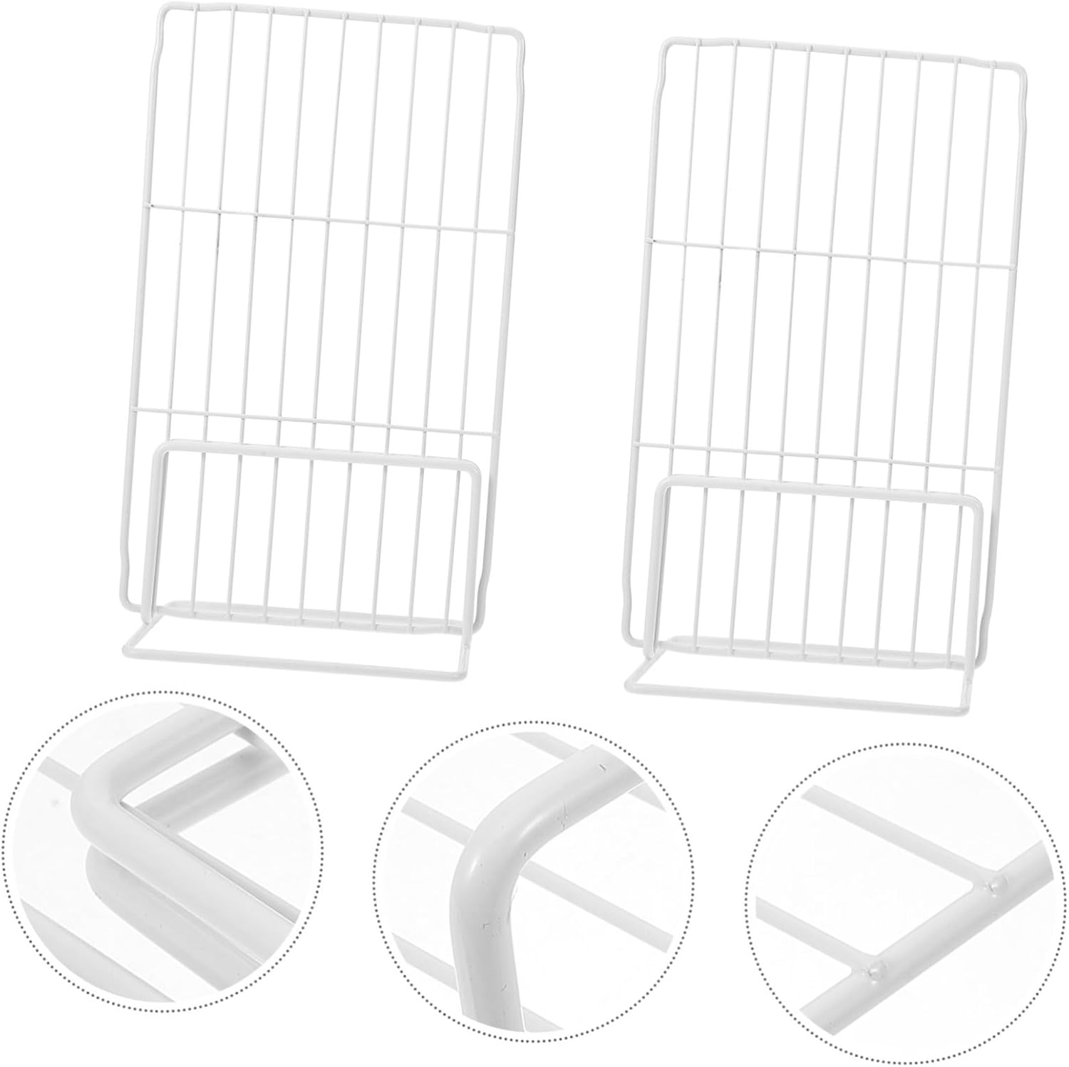 2pcs Freezer Divider Wire Shelf Partition for Fridge Storage Easy Installation No Tools Required for Home and Commercial Use Space-saving Organization