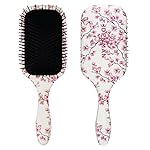 Denman Ultimate Detangling Hair Brush - Wet & Dry Detangler Brush for Long Hair, Wigs & Extensions - Ideal Hair Brushes for Women and Men, D90L Cherry Blossom