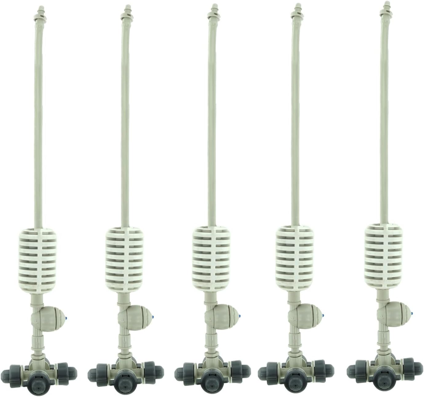 (25pcs) Irrigation Fogger System 4 Way Fogger Assembly Unit with Check Valve for Garden, Greenhouses, Mist Cooling System and Poultry Farm - Pack of 25