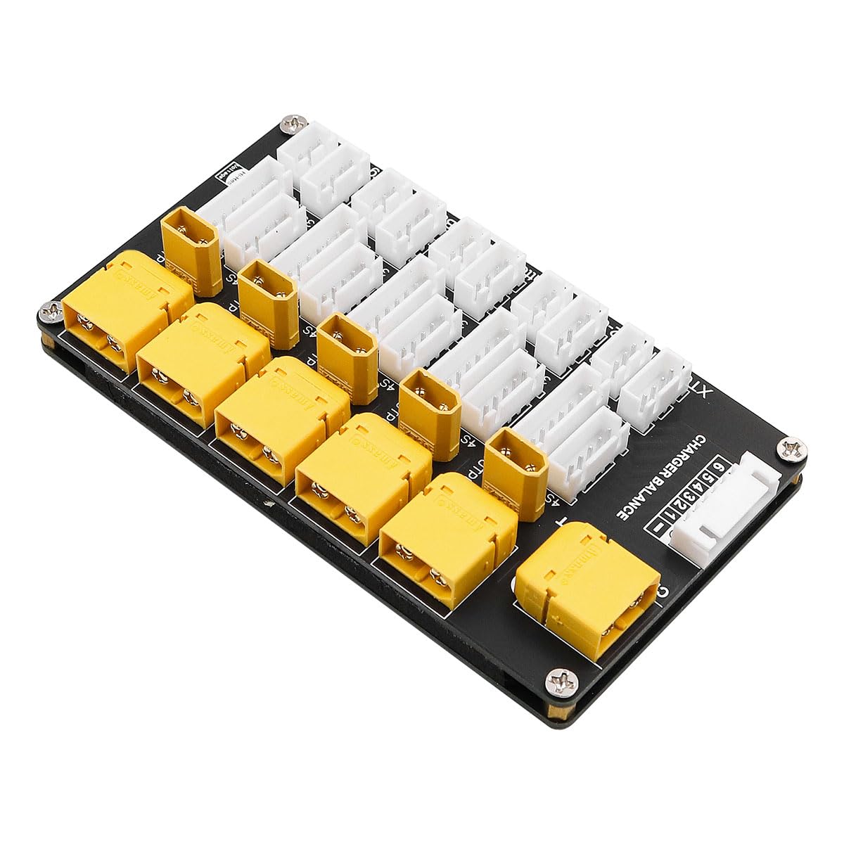 Lipo Battery Parallel Charging Board 2 in 1 Piastra di ricarica parallela XT30 XT60 Plug Supporta 5 confezioni per 2S-6S Lipo Battery