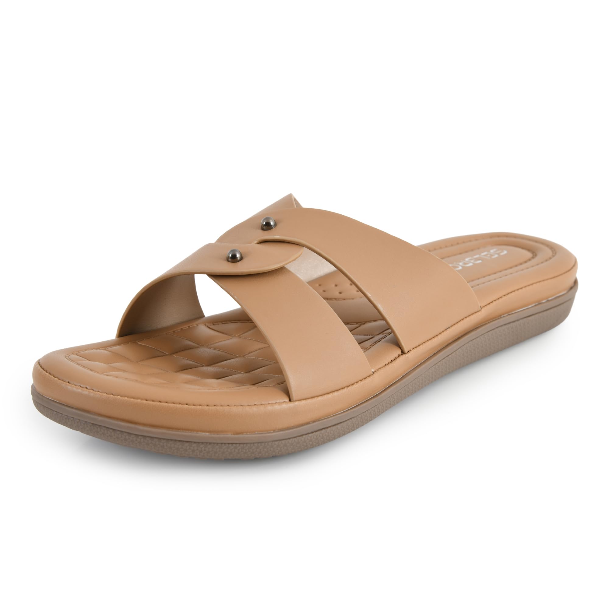 Extra Soft Flat Comfort Slippers For Women | Lightweight Stylish Flats For Womens | Slippers & Sandals For Women | Flat Chapple For Women Stylish Footwear SLB-CHD27-image-38