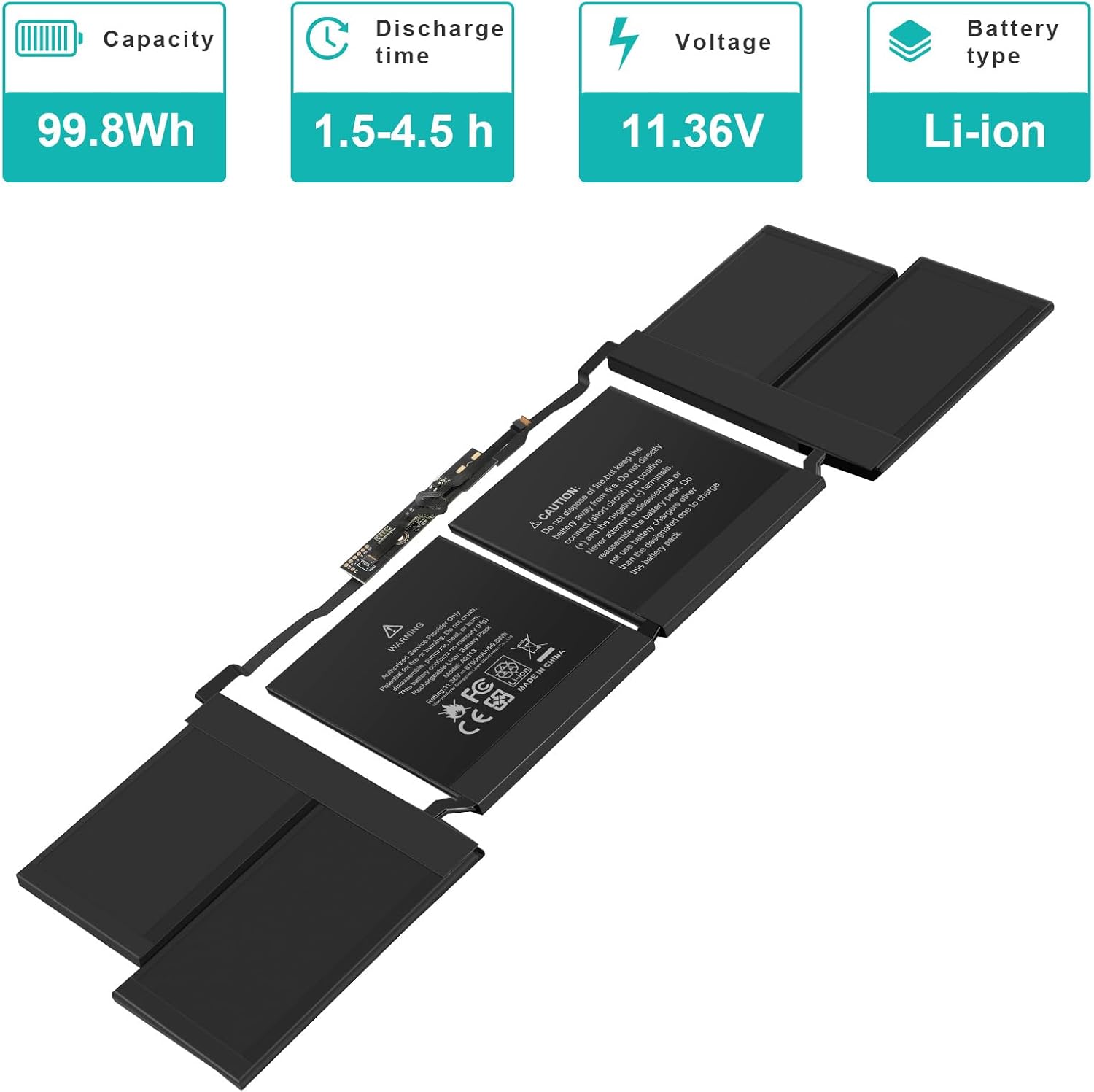 TREE.NB A2113 A2141 Laptop Battery Compatible with MacBook Pro 16-inch A2141(2019 Version) EMC 3347,fits MVVJ2xx/A MVVK2xx/A MVVL2xx/A MVVM2xx/A