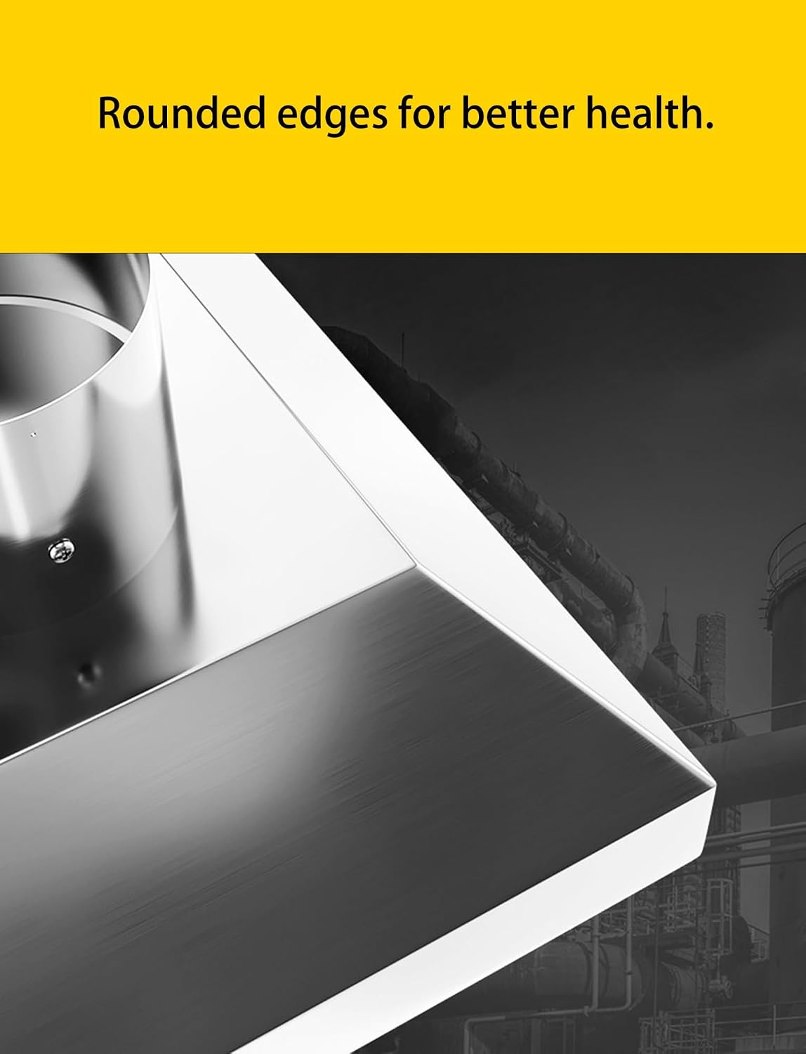 High-Efficiency Dust & Fume Collector, Stainless Steel Bell Hood, Easy Install, Customizable Sizes (15cm/5.9in, 60x40cm/23.6x15.7in) for Industrial Use