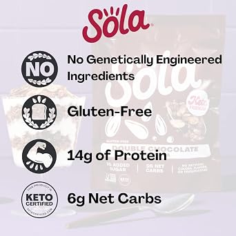 SOLA Double Chocolate Granola, 11 Ounce