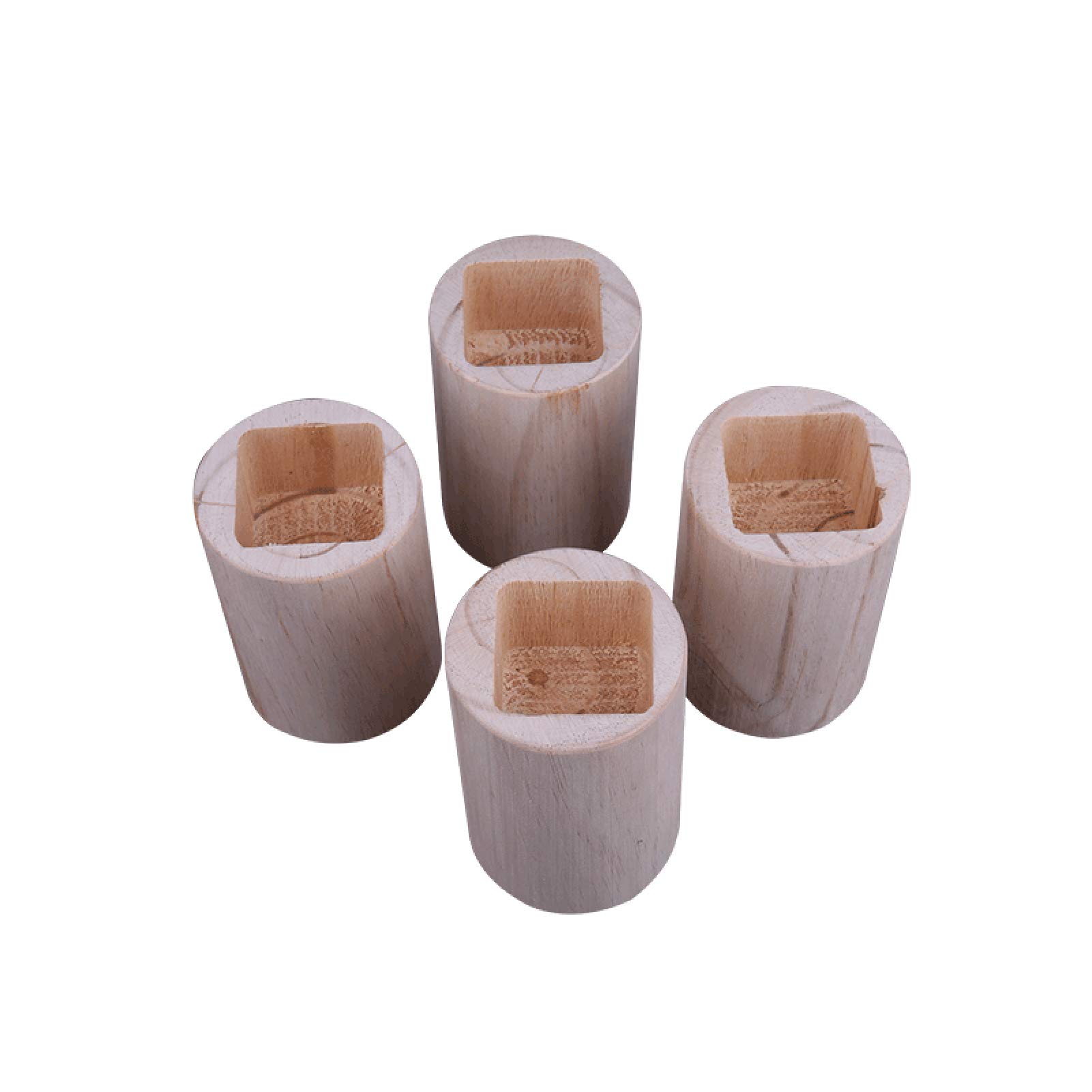 Set Da 4 Rialzi Per Mobili Regolabili Da 6 A 8 Cm – Adatti Per Gambe Quadrate O Tonde (Larghezza 10-50 Mm) – Antiscivolo, Portata 500 Kg