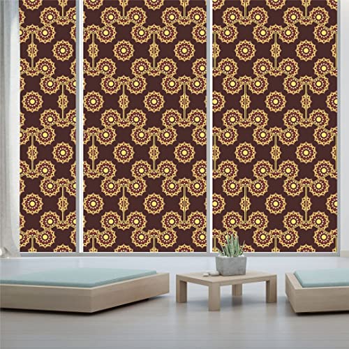 Image of CVANU Window Film Privacy Heat-UV Protection Self-Adhesive Window Glass Film Viny Sheet Multicolor Size(23inch X 75inch) C162