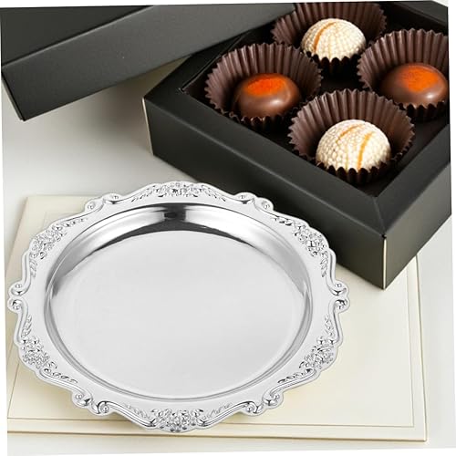 Miniatura 4 de Bandeja de exhibición de joyería de metal de la bandeja de exhibición de la joyería del arte del hierro pequeño para los platos de los aperitivos