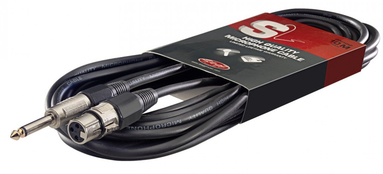 Stagg 33ft. Standard Mic cable XLR/Phone plug Musical