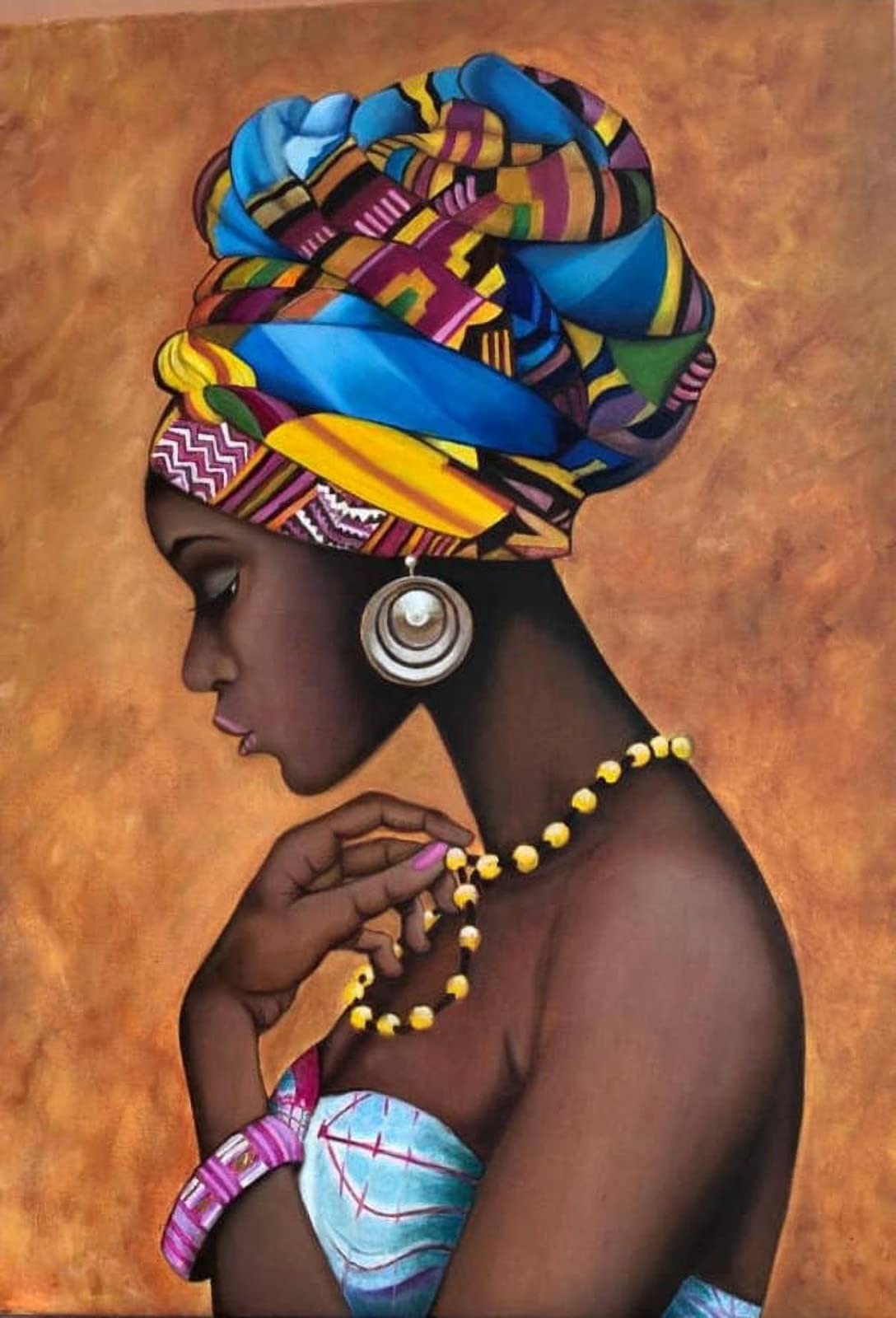Puzzles for Adults 1500 Piece,Wooden Puzzles,Woman Oil Painting Puzzle,Family Decoration (G8, 1500 piece) — image 1