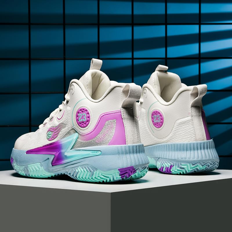 CIERSES Womens Mens Basketball Shoes Breathable Comfortable Lightweight Fashion Athletic Sneakers Non Slip Outdoor Sport Shoe for Unisex Beige Size 11